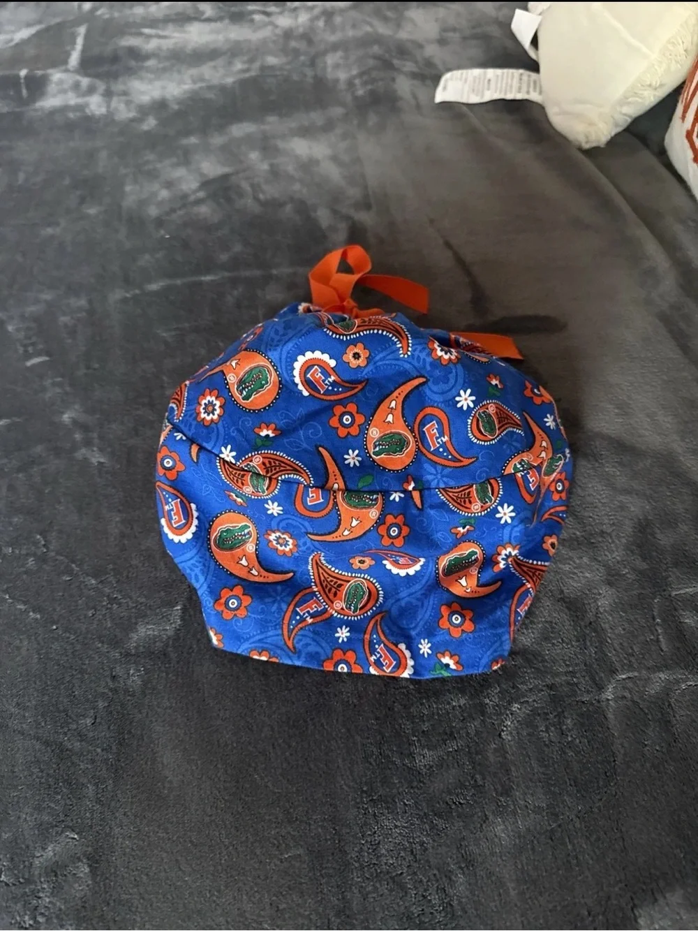 Kids Bright Blue & Orange Paisley Hat - Kids Accessories